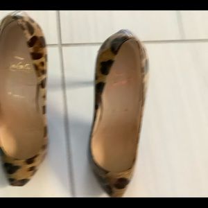 Louboutin Leopard Patent Stilletto